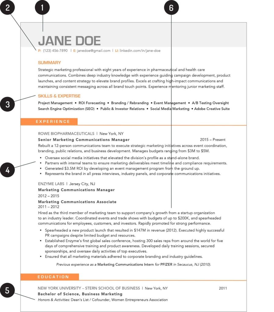 downloadable resume example